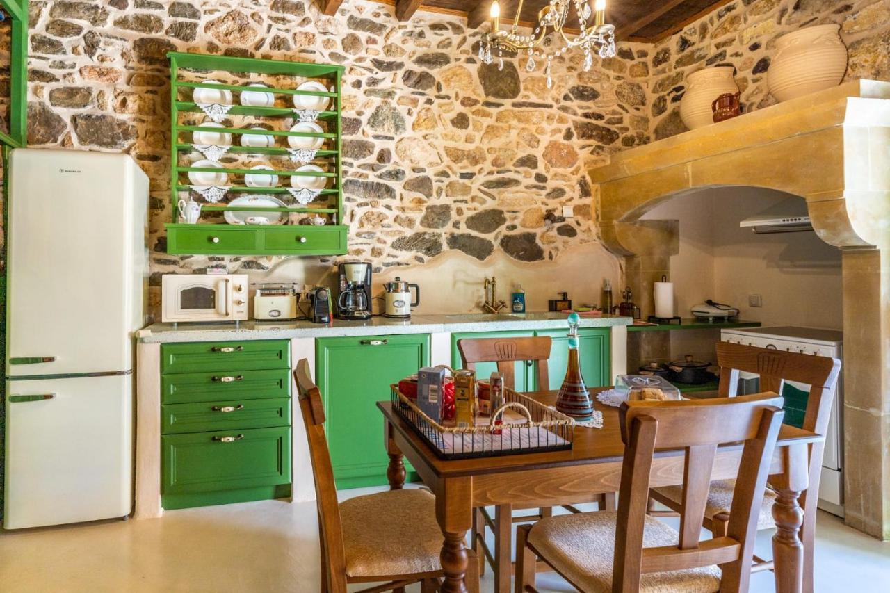 Villa Aggel'S House - Stone House - Private Pool - Courtyard - Countryside Views Kato Episkopi Exterior foto