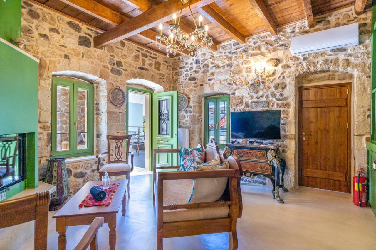 Villa Aggel'S House - Stone House - Private Pool - Courtyard - Countryside Views Kato Episkopi Exterior foto